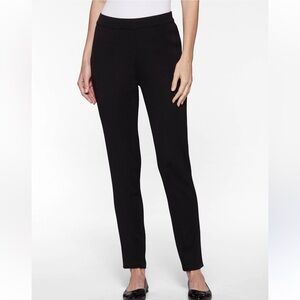 Eillen Fisher Washable Stretch Crepe High-Waisted Pant